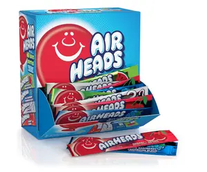 Airheads Chewy Fruit Taffy – Assorted Flavors Bulk Pack, 60 Full-Size Bars for Parties & Holidays