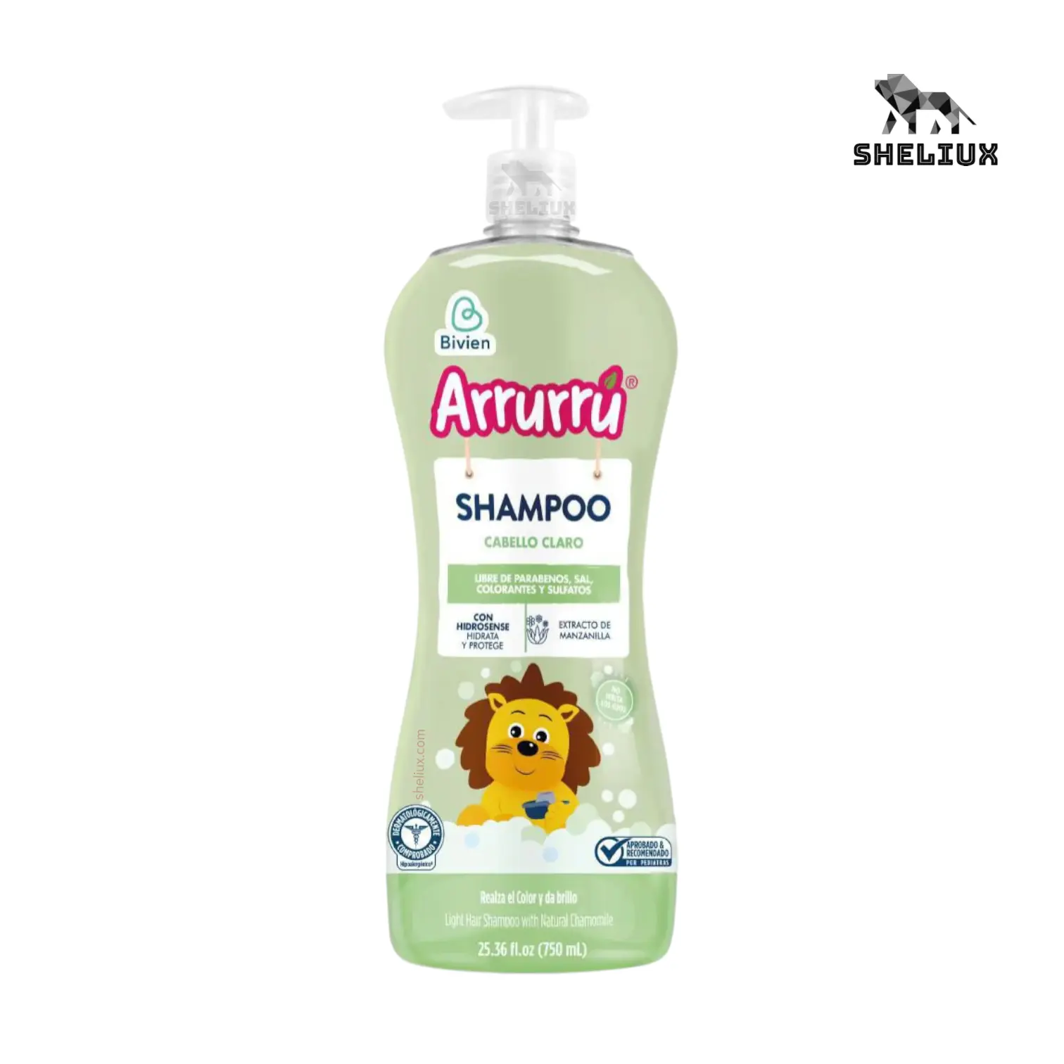 Arrurrú - Light Hair Shampoo 750 ml – Chamomile Extract – Paraben & Sulfate Free