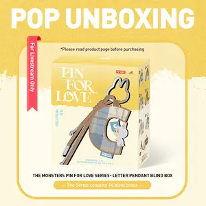 unboxing - THE MONSTERS Pin for Love Series- Letter Pendant Blind Box (A-M)