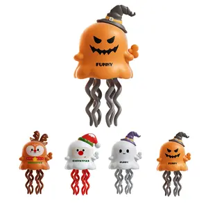 Halloween & Christmas Gifts, Funny Dancing Clockwork Reindeer & Santa Claus Figurines, Halloween Devil & Ghost Decorations, Perfect Kids' Presents