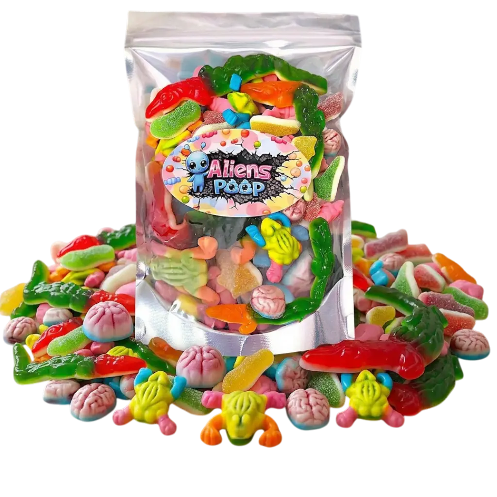 Weird Gummy Mix 1 POUND | 5 Different Forms Funny Novelty Gummy Candy Mix Snack Sweet Chewy
