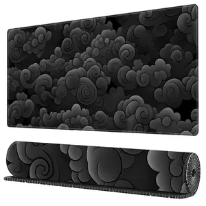 BHJLAXR Cloud Pattern Mouse Pad, 1 Count Rectangle Gaming Mouse Pad, Anti-slip Mousepad, Office Desk Keyboard Mouse Mat for Home Office Game Room Desk