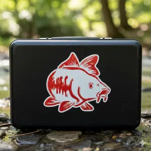 Durable Vinyl Car Sticker for Fishing Lovers, Waterproof UV Resistant Decal for Truck Boat RV, Easy Apply Peel & Stick Auto Decal, Removable Outdoor Decor