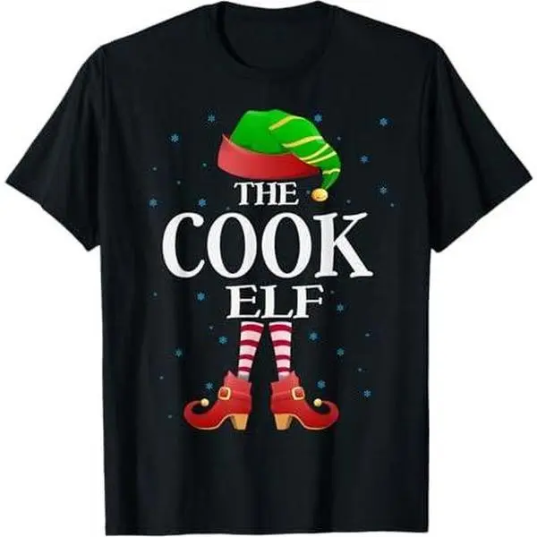 Cook Elf Funny Matching Pajama Group Christmas Women T-Shirt