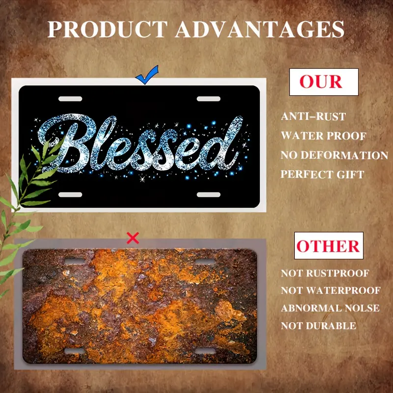 License Plate Frames Glitter