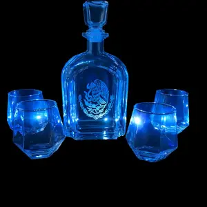 Mexico Eagle Whiskey Set - 5pc Glassware with Distinctive Eagle Emblem - Ideal for Celebrations & Everyday Use
