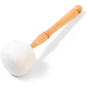 Drum Mallet  Felted Drum Stick - 9 Inches  Mallet for Gongs & Large Singing Bowls by