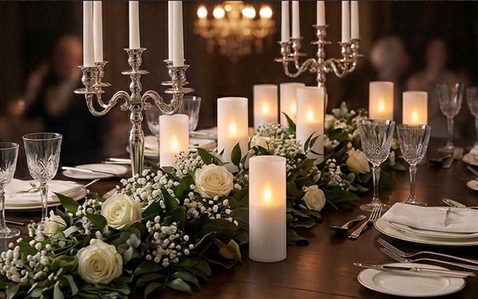 Flashing Flame-Free Color-Changing Candles, 2-Pack,LED Pillar Candles with Remote Control and Timer,Features Realistic 3D Wicks; Ideal for Home Decor, Wedding Table Decorations, Indoor and Outdoor Decor, Porches, Cafes Flashing Flame-Free Color-Changing Candles, 2-Pack,LED Pillar Candles with Remote Control and Timer,Features Realistic 3D Wicks; Ideal for Home Decor, Wedding Table Decorations, Indoor and Outdoor Decor, Porches, Cafes