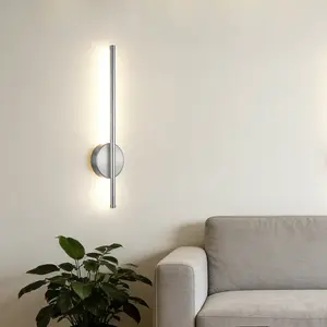Silver Rechargeable Wall Light, Magnetic Mount Without Wiring, Luxe Decorative Wall Light, Touch and Remote Control, Dimmable, For Bedrooms, Living Rooms, Staircases, and Hallways, Indoor Decor and Gift-Friendly Wall Light