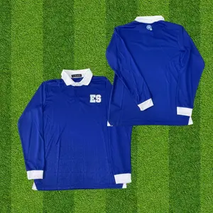 2025 El Salvador National Team Home Long Sleeve Soccer Jersey Fans Version