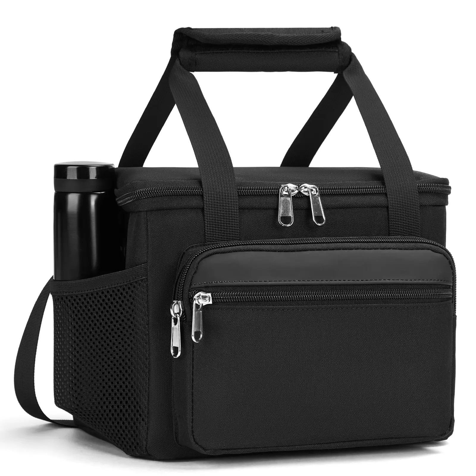 HSHRISH BS07 Insulated Lunch Tote - 9L Large Capacity, 8H Thermal Retention, Leakproof Multi-Pocket Multifunctional Insulated Bag for Outdoor Work, Camping Cooler Bag, Lunch Cooler Bag