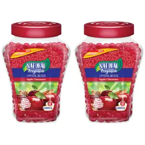 Apple Cinnamon Crystal Beads Air Freshener Natural Fragancia, 8oz. (Pack of 2)