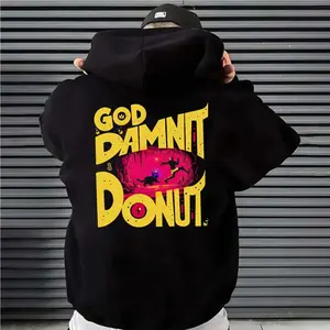 Goddamnit Donut Dungeon Crawler Carl On Back Hoodie, Princess Donut, Book Merch, Litrpg, Dungeon Crawler, Unisex Sweater Pullover Tee
