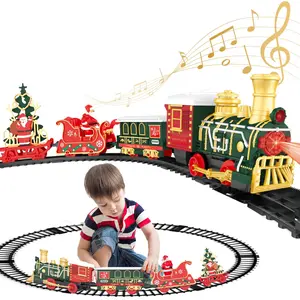 Hanging Christmas Train Set - Christmas Train Toy with Light & Sound for Boys Girls, Best Christmas Decoration Indoor for Families