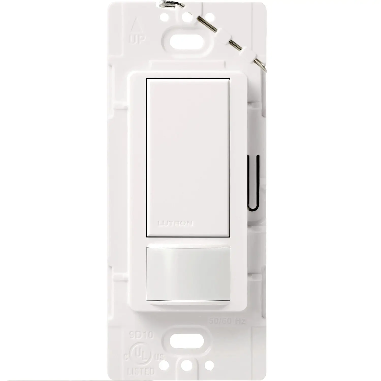 Lutron Maestro Motion Sensor Switch, Ground or Neutral Required, 2A Lighting, 120V, Single Pole, MS-OPS2-WH, White