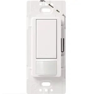 Lutron Maestro Motion Sensor Switch, Ground or Neutral Required, 2A Lighting, 120V, Single Pole, MS-OPS2-WH, White