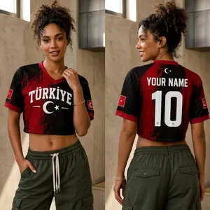 Custom Turkey Soccer Jersey, Personalized Name Number Türkiye Football Shirt, Turkish Pride Fan Gift, Men Women Game Day Soccer Apparel