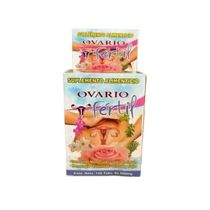 Ovario Fértil Antioxidants Supplement - 100 Tablets, 9g, 500mg - For Menstrual Cycles & Fertility Support
