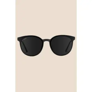 Aubrie Black / Black Lens Polarized Sunglasses