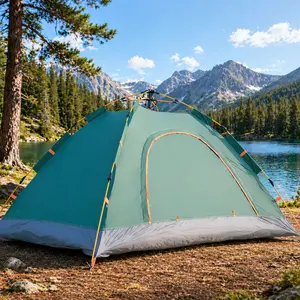 【Pop-up Family Tent】Portable Easy Setup Canvas Dome Tents for Camping Outdoor Hiking and Backpacking Waterproof Perfect Gift