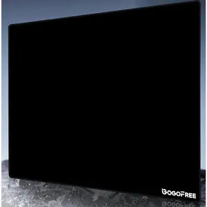 Black Glass Mousepad, Large Tempered Glass Hard  Pad, Ultra Smooth Surface with Improved Precision and Speed for FPS & MOBA (19.7" L x 15.7" W)