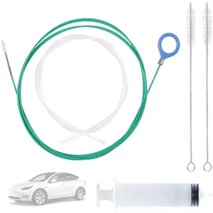 5 count  Sunroof Drain Cleaning Tool Kit 118in Extra Long Flexible Tube Cleaning Brush with Pipe Cleaning Brush  Hose Drain Brush  Sunroof Drain Cleaner for Drains Sewers Windshields
