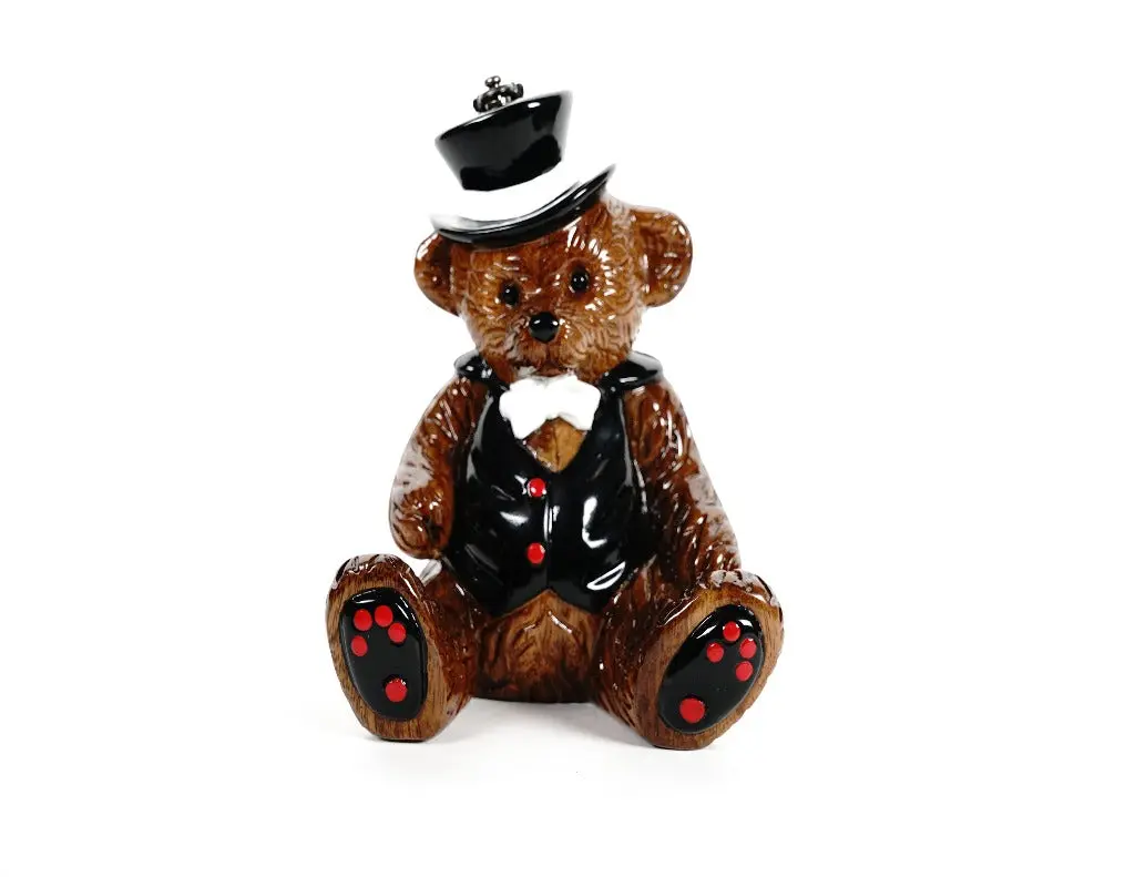 Party Bear Wooden Collectible Handbag