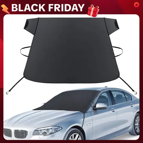 Black Friday Deal! 2026 Upgraded 2-in-1 Car Windshield Shield - Thickened 600D Oxford Cloth, Sturdy Sun Shade, All-Season Anti-Snow/Ice/Winter Frost & UV Protection, Side Mirror Covers, Easy Installation Auto Exterior Accessory, Car Windshield Sunshade