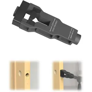 Door Latch Mortise Tool, Door Latch Installation Kit Help Remove Material to Install for Clean, Flush and Accurate Professional Installation, Door Latch Tool for /4" or /8" Thick Door (Grey)