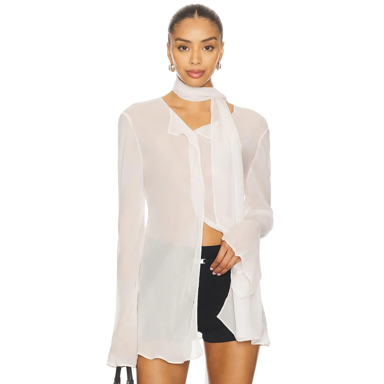 EAVES Via Blouse in Ivory