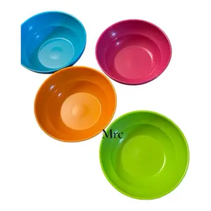 Mrc Set of 4 Mini Colorful Salad Bowls 50ml Each in Blue Pink Green and Orange Perfect for Snacks and Salads