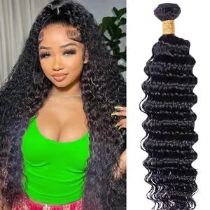 Deep Wave Human Hair Bundles Human Hair Brazilian Virgin Weave Bundles Human Hair Unprocessed Brazilian Virgin Weave Bundles