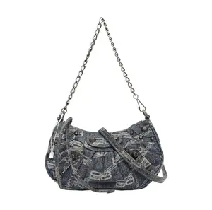 Pre-owned Balenciaga As Shown Shoulder Bags Le Cagole With Chain BB Monogram Shouolder Bag 2.25 04 SH