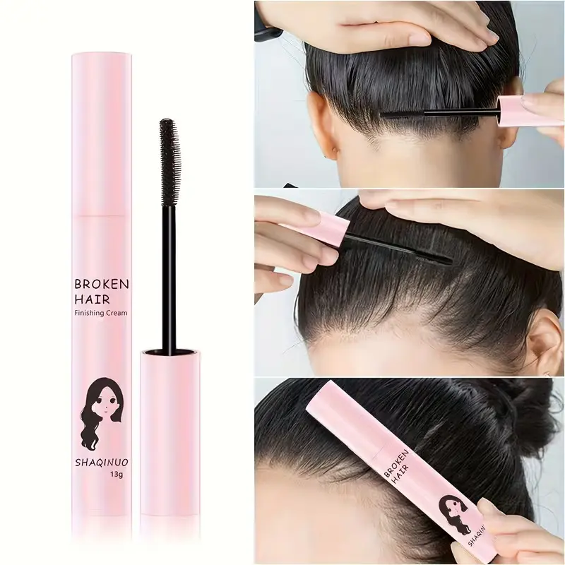 Hair Finishing Stick, Flyaway Hair Tamer for Women, Baby Hair & Edge Control Wand, Non-Greasy Hair Mascara for Smooth Buns & Ponytails, Volumizing Frizz Taming Tool, Non-Greasy Fixing Cream Travel Size