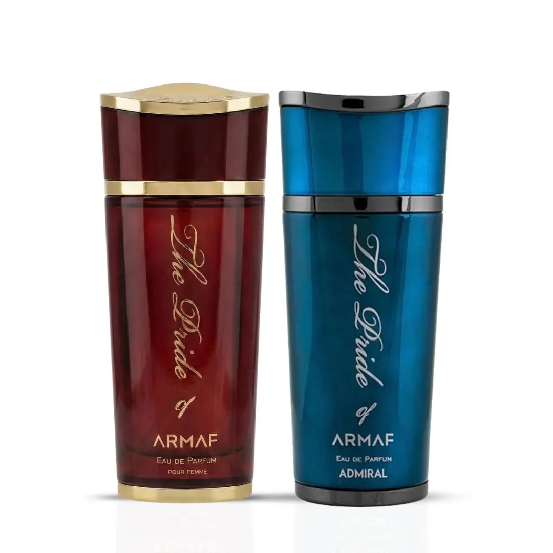 The Pride of Armaf Admiral & Pour Femme Eau de Parfum Sprays 100ml (3.4 oz) by Armaf (Bundle)