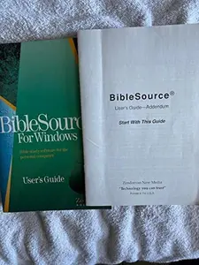 USED-BibleSource for Windows Bible Study Software for the Personal Computer User's Guide by N/A (Paperback)
