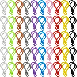 300 Pcs Multicolor Lobster Clasp Set,Keychain Lanyard Clips,Plastic Backpack Clips for Crafts Keychain Hook DIY Handmade,Toys,Christmas Party Gifts,Hand Tools Kits