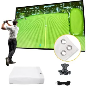 Golf Simulator  Screen(118 * 78 98 * 98 118 * 118 118 * 138) for Golf , Indoor Golf Simulators, Washable Golf  Screen for Golf Practice