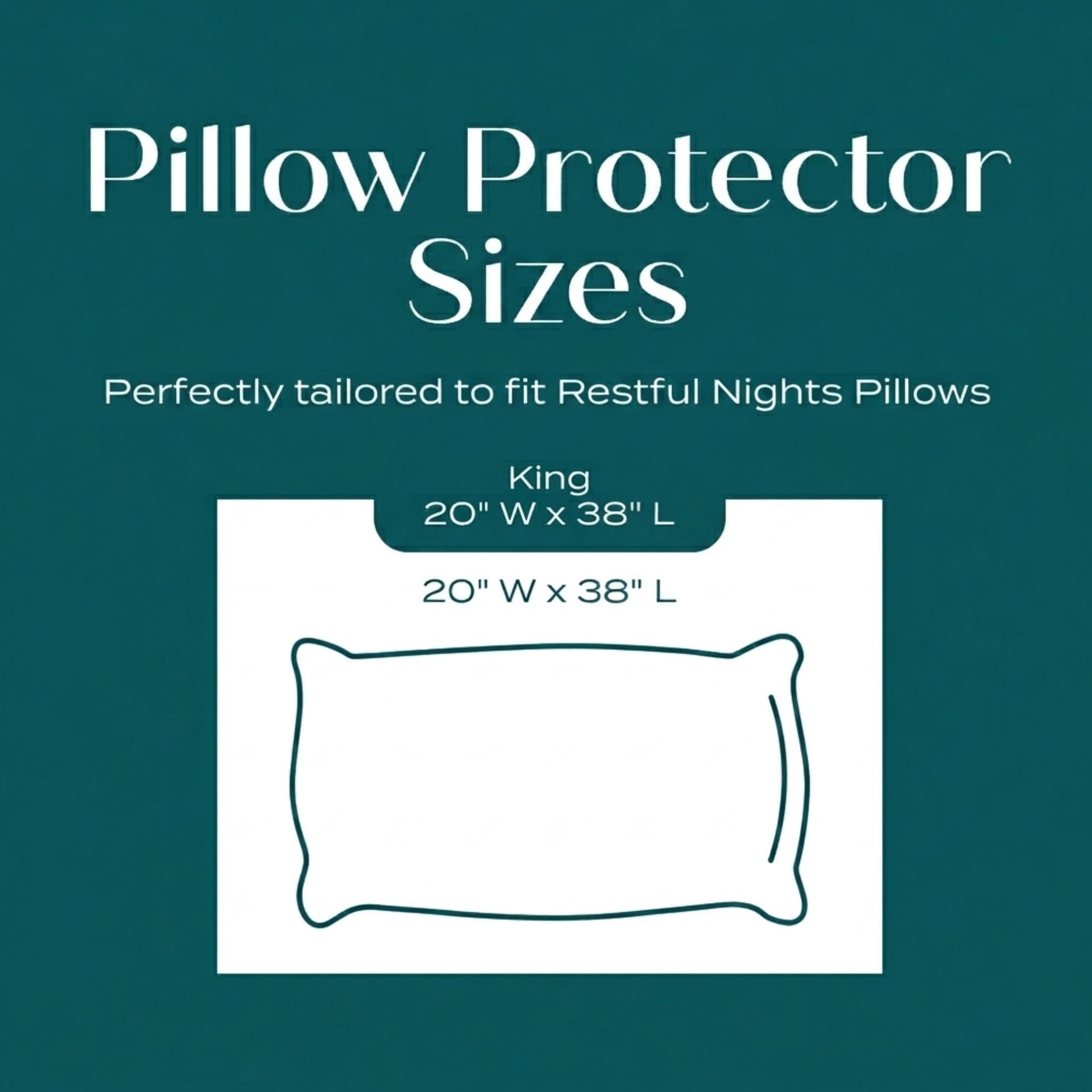 Homluxe Quilted Waterproof Pillow Protector – Noiseless & Breathable Bedding Encasement with Invisible Zipper – Hypoallergenic, Dust Mite & Stain Resistant – Luxury Hotel Quality Cloud Comfort – Standard/Queen/King Sizes