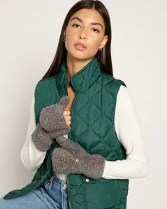 Foldable Sherpa Texting Mittens