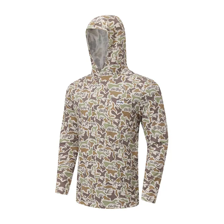 OLE BOY Performance Hooded Tee - Deer Camo