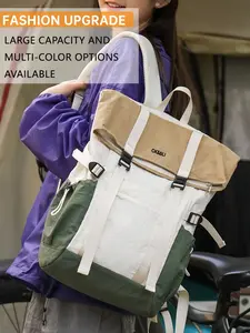 Color-Block Hiking Backpack, 28L Large Capacity, Multi-Pocket, Casual Style, All Seasons, Ideal for Travel, Hiking, Climbing, Commuting