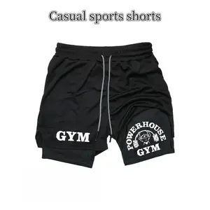 Powerhouse Gym 2 in 1 Workout Shorts, Quick Dry Athletic Shorts, For Gym, Running, Training & Casual Wear, Summer Shorts, Great Gift for Fitness Lovers