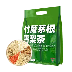 Herbal Tea Bags - Sugar Cane, Imperata Root, Pear, Radish, Water Chestnut, Rock Sugar, Licorice, Red Date - GUANGYAOBAIYUNSHAN  8g x 15 Packs - Soothing, Detoxifying, Throat Relief, Hangover Aid, Digestive