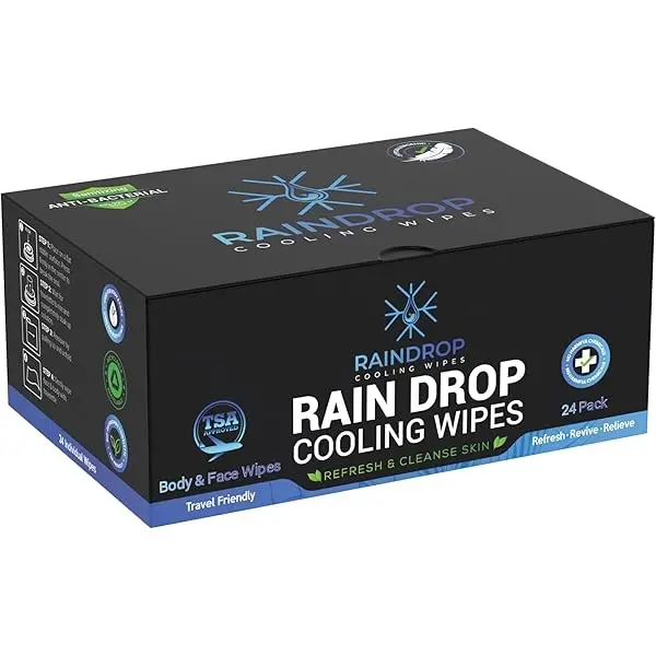 Raindrop Cooling Wet Wipes