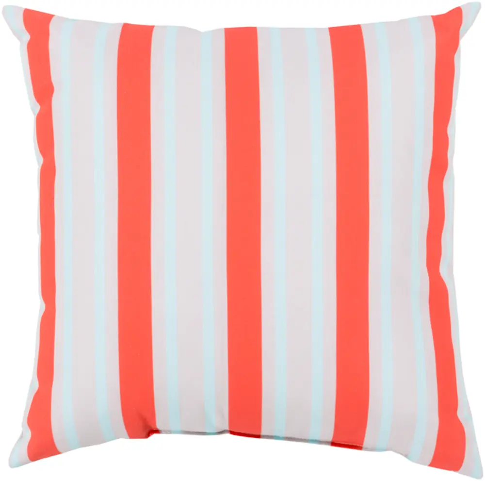 Livabliss RG110-2626 Polyester Weather Resistant Indoor/Outdoor Rain Throw Pillow, Large Size 26x26x5 in, Orange