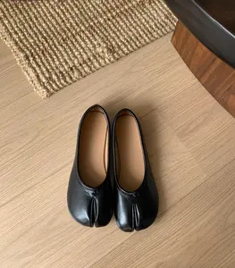 Women’s spring/summer ultra-soft split-toe flat shoes, Tabis (pig trotters), slip-on low-cut casual everyday shoes