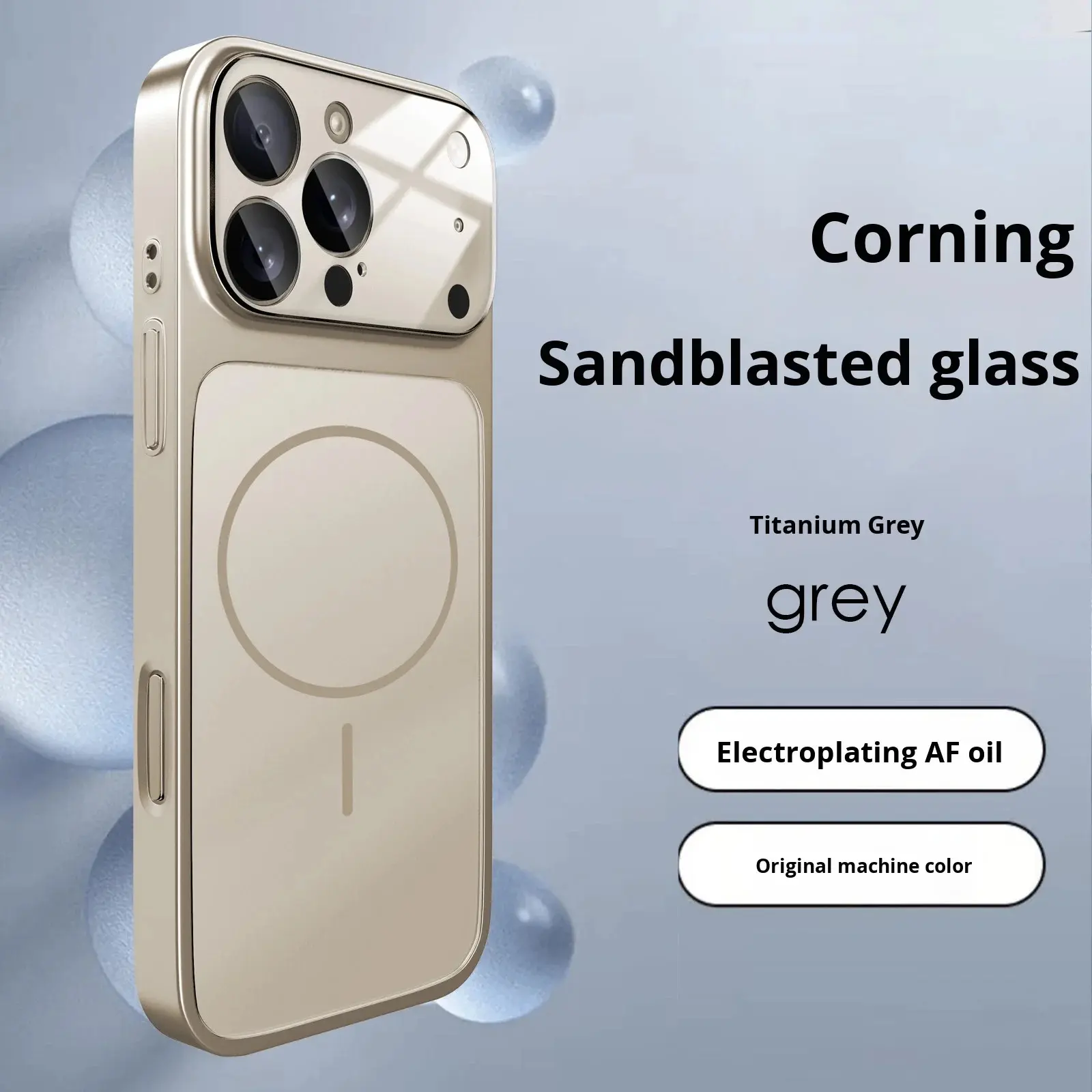 MagSafe Smartphone Case for iPhone 17 Pro Max/17 Pro/17 Air/17/16 Plus/16/15/14, TPU-Polycarbonate 360 Full Cover Shockproof Casing with Glass Lens Cover & Screen Protector, Cell Phone Accessories, For Iphone 17Pro