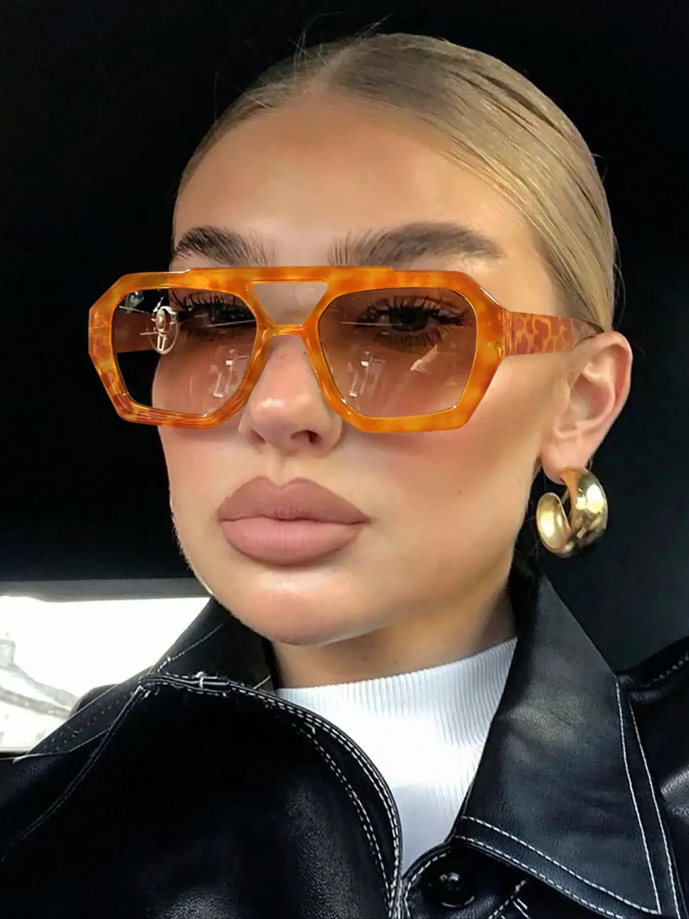 Unisex Retro Trendy Casual Aviator Tortoiseshell High Quality Lightweight Durable Sunglasses, Stylish Shades, UV Protection, Lightweight PC Frame, Fashionable All-Season Eyewear, Ideal for Outdoor Activities