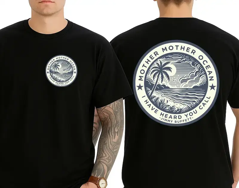 Mother Ocean Jimmy Buffett T-shirt Vintage Beach Graphics Tee, Men's Women's Shirt, Gift for Buffett Fan, For Men And Women
